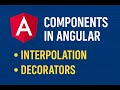 🚀 Part 6 | What is Component, Interpolation & Decorators in Angular | Hindi Live Coding.
