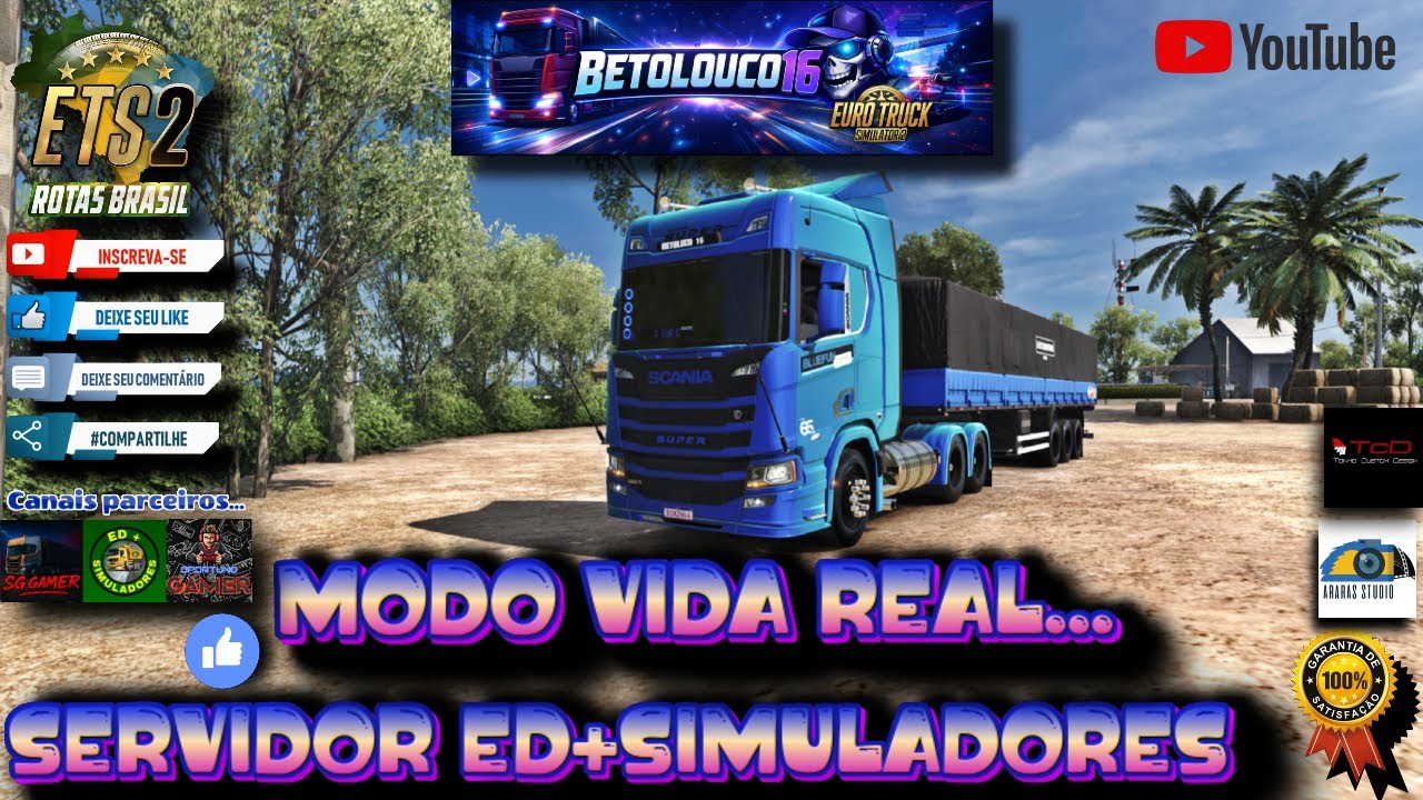 MAPA ROTAS BRASIL / MODO VIDA REAL / ED+SIMULADORES / SÓ VEM .......