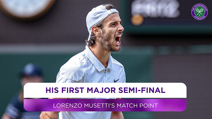 Lorenzo Musetti | Winning moment | Quarter-final | Wimbledon 2024