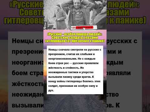 Советские солдаты глазами