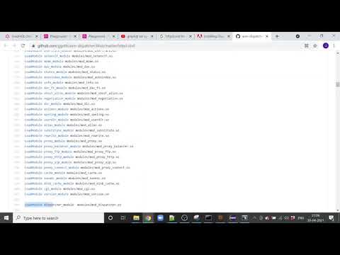 Webserver httpd conf file