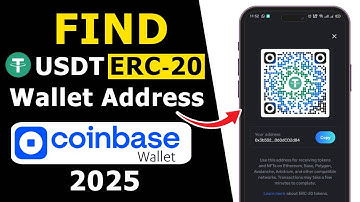 How to Find & Copy USDT ERC20 Address on Coinbase Wallet with QR Code