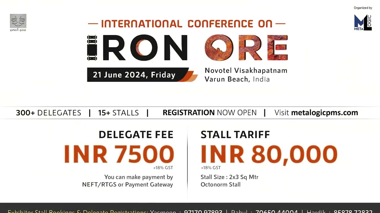 International Iron Ore Conference Invitation by Metalogic PMS