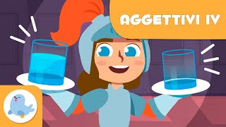 GLI AGGETTIVI 🚚 Oggetti 🎒 Vocabolario per bambini ☀️ Episodio 4