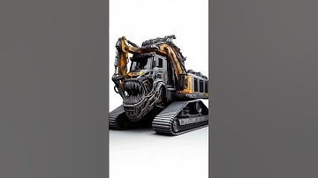 Ai create best hybrid fusion videos with jcb and bus #performance #newyork #americagottalent #show