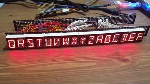LED 16*16 Segment Bar Shifting Test