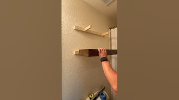 Simple floating shelves #woodworking #floatingshelves #dit #howto