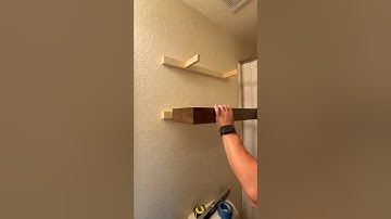 Simple floating shelves #woodworking #floatingshelves #dit #howto