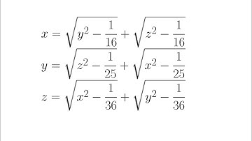 Solving this System of Equations with Geometry | AIME 2006