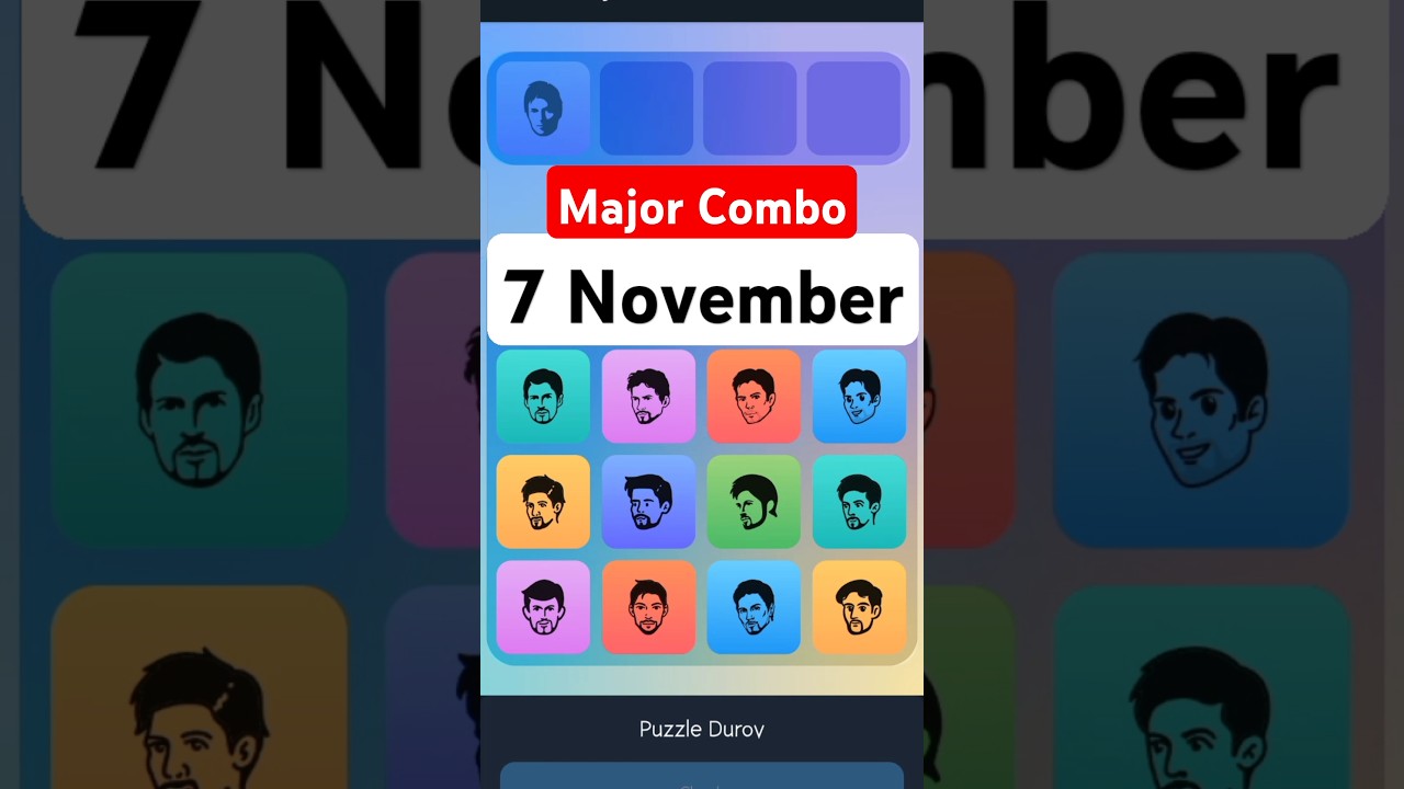 Major Combo Card 7 November | MAJOR Daily Durov Puzzle |  Major Combo | Durov Puzzle 
