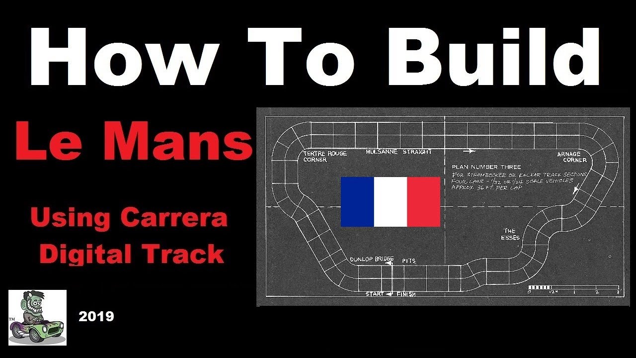 How to build a 1/32 scale Carrera 4 Lane Digital Le Mans Slot Car Race Track  - YouTube