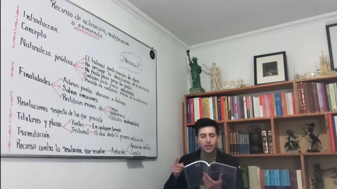 Recurso de aclaración, rectificación o enmienda.