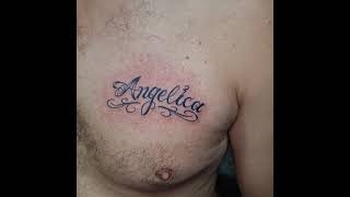 Michael tattoos nombre Angélica Details
