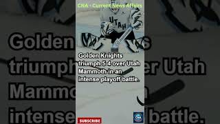 Howden's Short Handed OT Goal Powers Golden Knights to 3 2 Series Lead #shorts #news