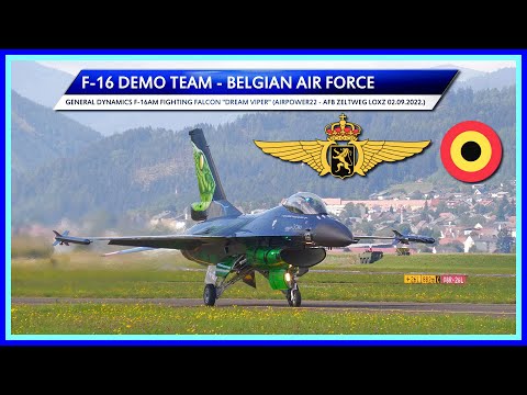 4K??????F-16 DEMO TEAM - BELGIAN AIR FORCE (AirPower22_AFB Zeltweg LOXZ 02.09.2022.)