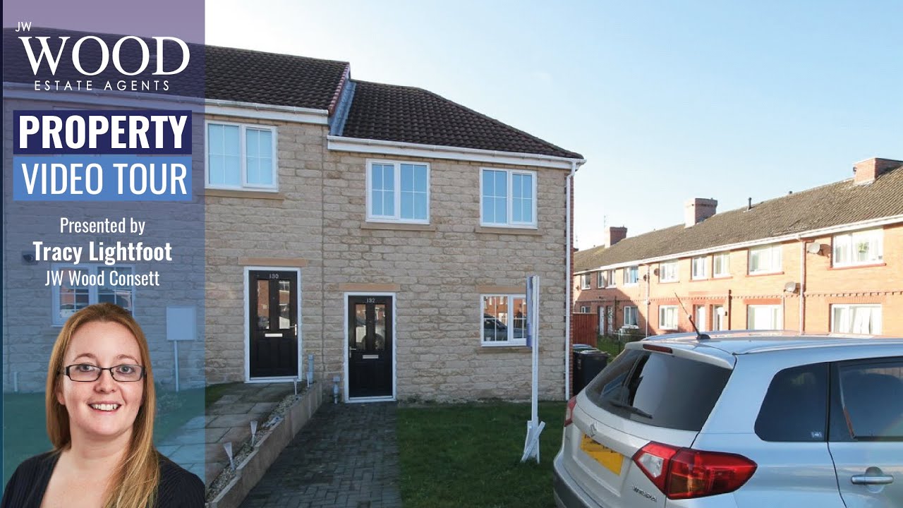 HOUSE FOR SALE. 132 Dorset Crescent, Moorside, Consett YouTube