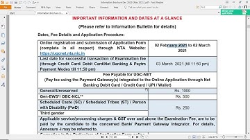UGC-NET December 2020 Cycle (May 2021)