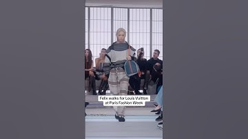 @StrayKids’ Felix walks runway for @louisvuitton‘s #parisfashionweek show 🤎