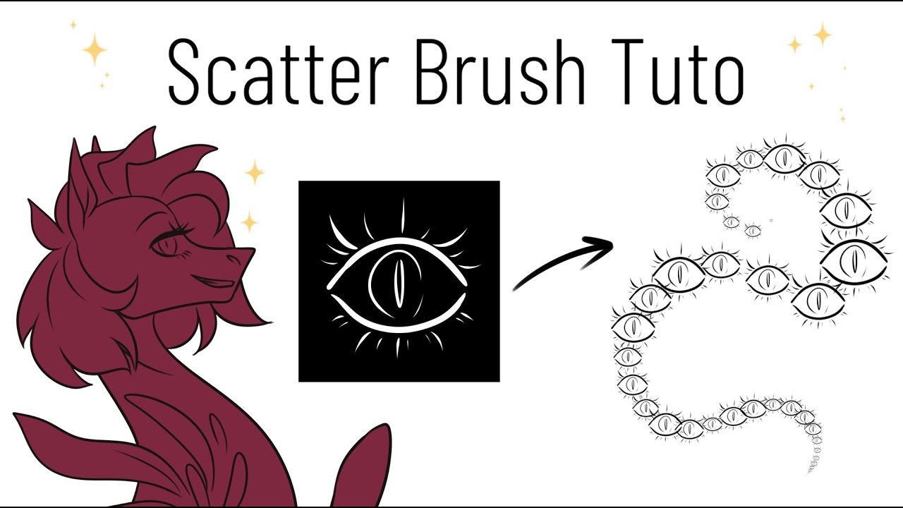 Lazy Tuto For Scatter Brushes Paint Tool Sai 2 Youtube