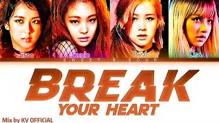 BLACKPINK (블랙핑크) - BREAK YOUR HEART (Color Coded Lyrics) @KVOFFICIAL