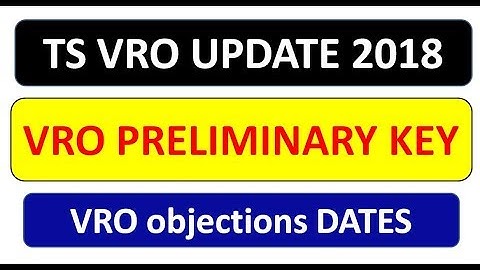 tspsc vro preliminary KEY 2018||TSPSC VRO UPDATE 2018||TS VRO Answer KeyS realesed