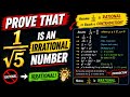 Prove that 1 by root 5 is irrational | Prove that 1/√5 is irrational