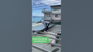 How to Install Steel Decking? China Composite Floor Factory  Bondek Alternative Metal Floor Deck