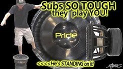 Russian Subwoofer So Tough it Plays YOU - Pride Car Audio S5 Carbon Fiber 15" 