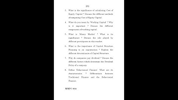 MMPC - 014  December  2023 Question Paper