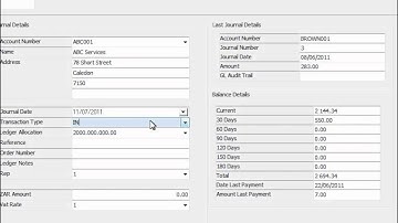 IQ POS   Utilities   Setup   Module Parameters   Debtors     1 1   Transaction Types   Introduction