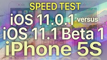 iPhone 5S : iOS 11.1 Beta 1 vs iOS 11 Speed Test Build 15B5066f ( iOS 11.1 Public Beta 1 )