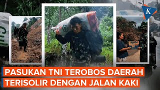 Download Lagu Momen Pasukan TNI Panggul Bantuan, Jalan Kaki Tembus Daerah Terisolir MP3
