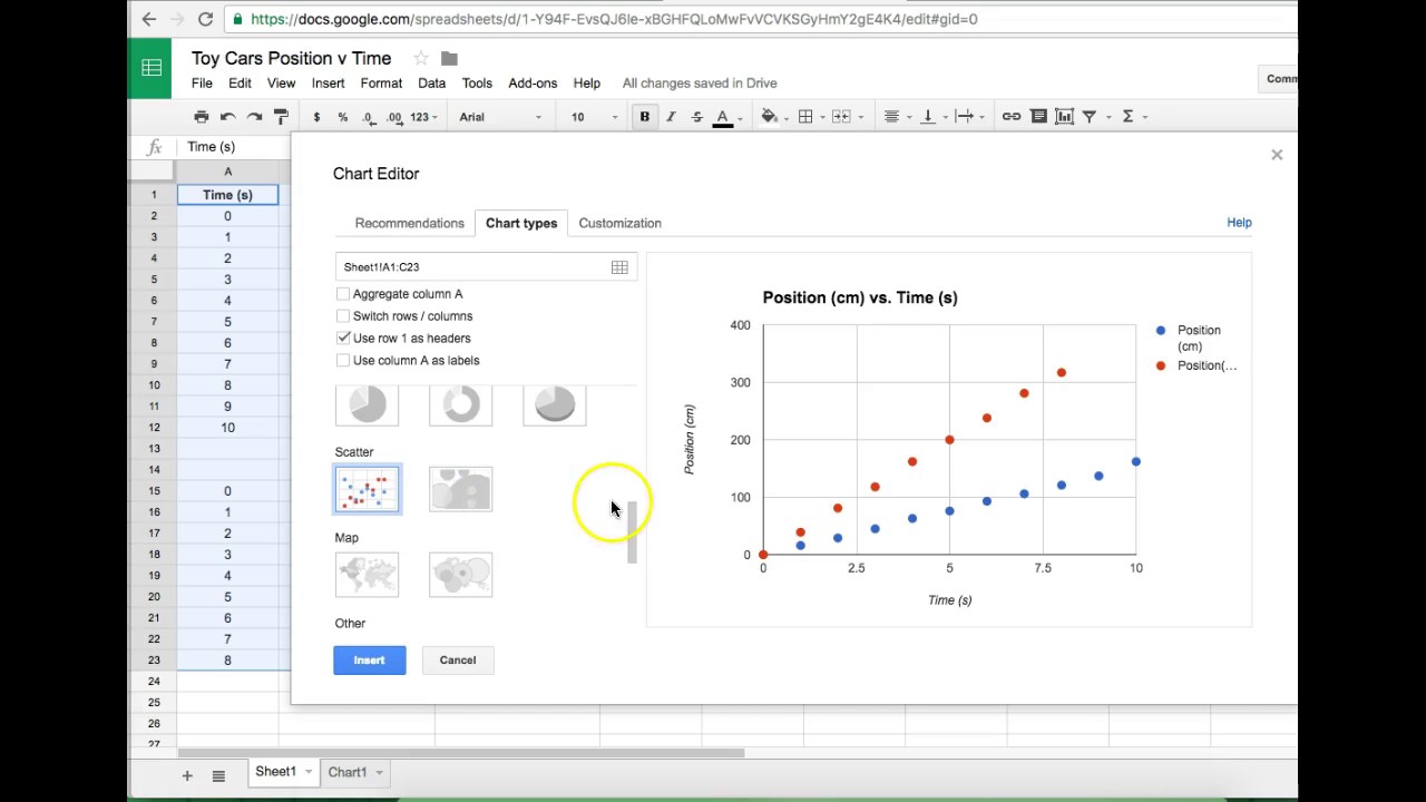 Two Data Sets One Chart Excel