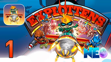 Explottens - Gameplay Walkthrough Part 1 - Mission 1-4 Completed! (Apple Arcade)