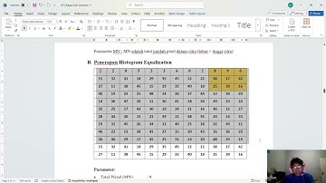 UTS Pengolahan Citra: Belajar Histogram Equalization dari Nol Sampai Implementasi Matriks