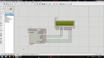 DESPLAZAMIENTO CON LCD Y PIC 16F628A