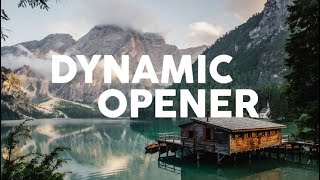 Dynamic Opener After Effects Templates
