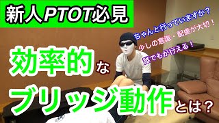 【片麻痺】効果的なブリッジ動作とは？新人理学療法士・作業療法士・セラピスト必見！