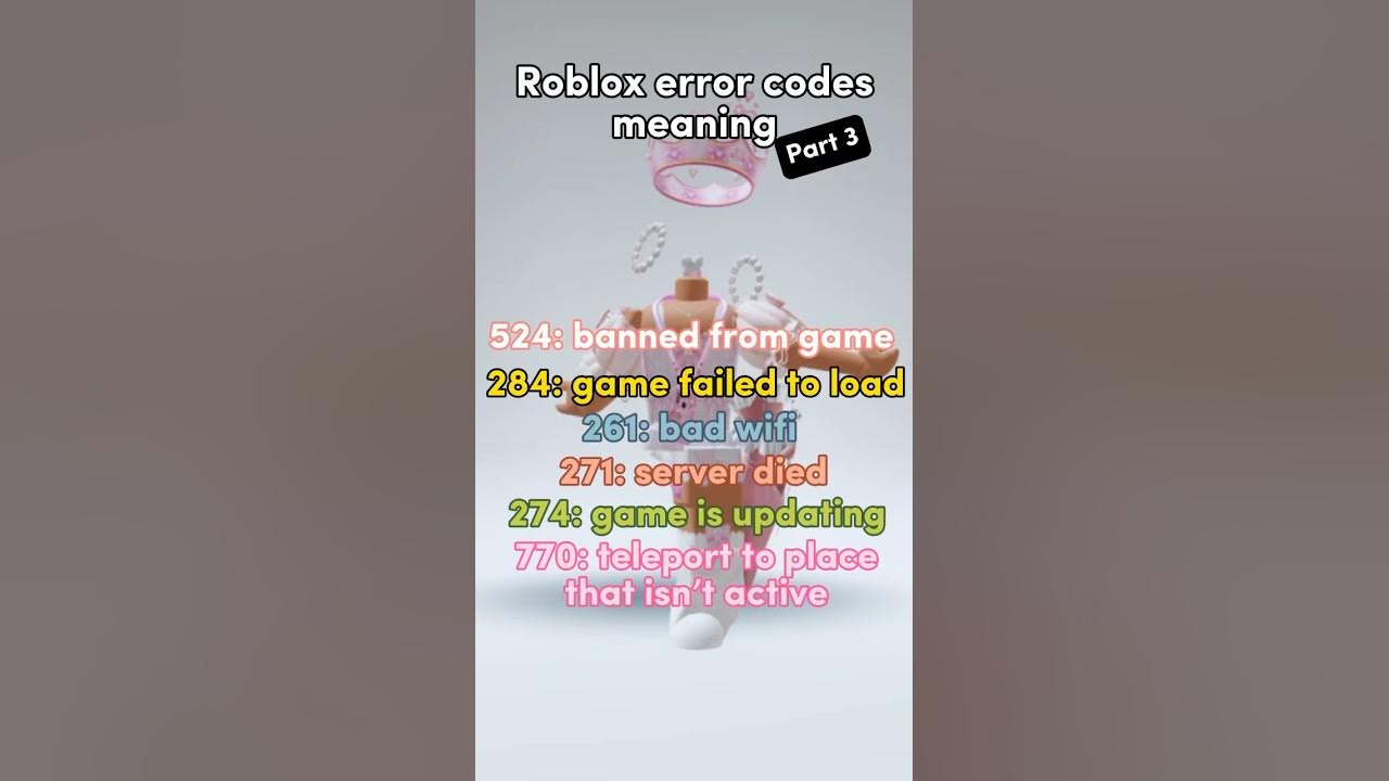 ROBLOX ERROR CODES MEANING 😳🥹 #roblox #robloxshorts #SHORTS in 2023