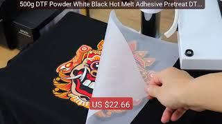 500g DTF Powder White Black Hot Melt Adhesive Pretreat DTF Pow... — Hot Deal 2026 | Limited Offer!
