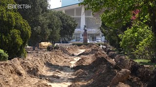 В парке им. Сулеймана Стальского идет масштабная реконструкция