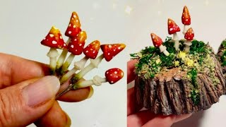 МИНИАТЮРА. МУХОМОРЫ/MINIATURE. FLY AGARIC. DIY.