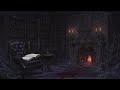 Dark Academia, Gothic Library, Haunted Study, Cursed Fireplace, Blood Secrets