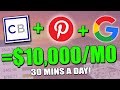 EASIEST Way To Make Money On Pinterest With CLICKBANK & GOOGLE = $500/Day (Pinterest Tutorial)