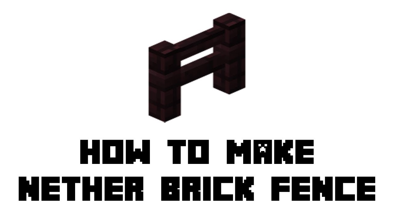 Minecraft Survival: How to Make Nether Brick Fence