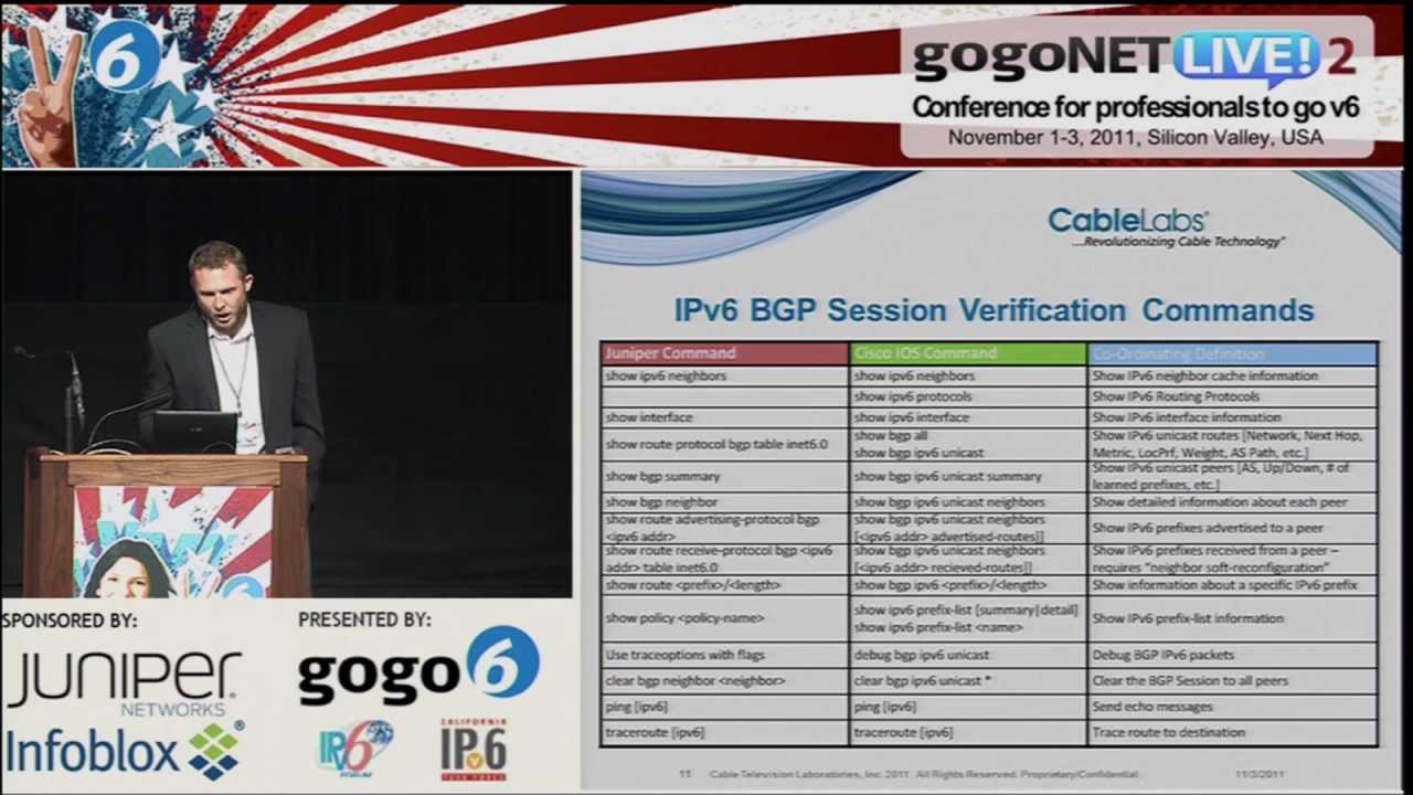 IPv6 Transit and Peering by Chris Grundemann at gogoNET LIVE! 2 IPv6 Event
