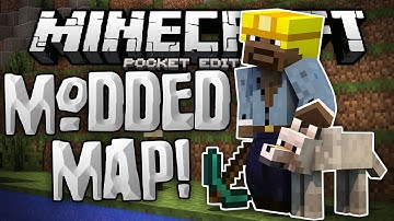 INCREDIBLE MODDED MAP for MCPE 0.14.0!!! - Redstoney Puzzle Map - Minecraft PE (Pocket Edition)