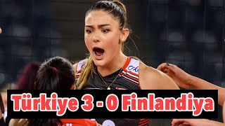 Türkiye 3 - 0 Finlandiya | 2021 Avrupa Kadınlar Voleybol Şampiyonası D Grubu dördüncü maçı