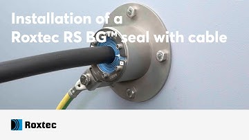 Installation of a Roxtec RS BG™ seal with cable