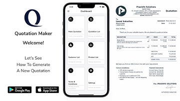 How to create quotation in mobile app | Quotation Maker App For iPhone | iPad | Quotation Maker